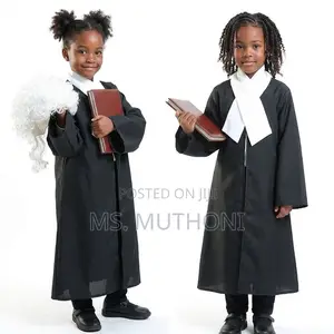 Unisex Kids Lawyer Robe & Wig Set – (3-10 Yrs )