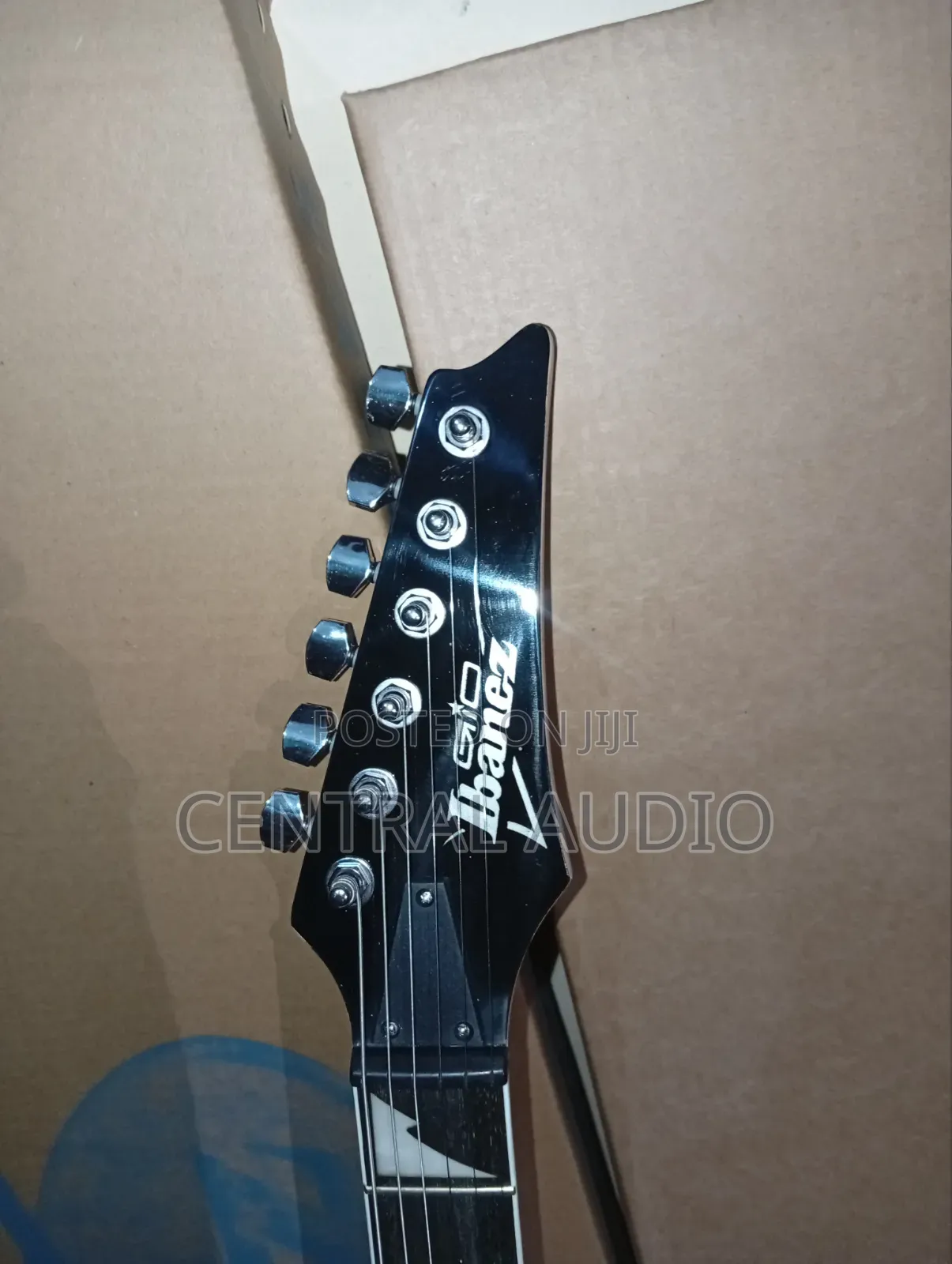 White Ibanez Solo Guitar