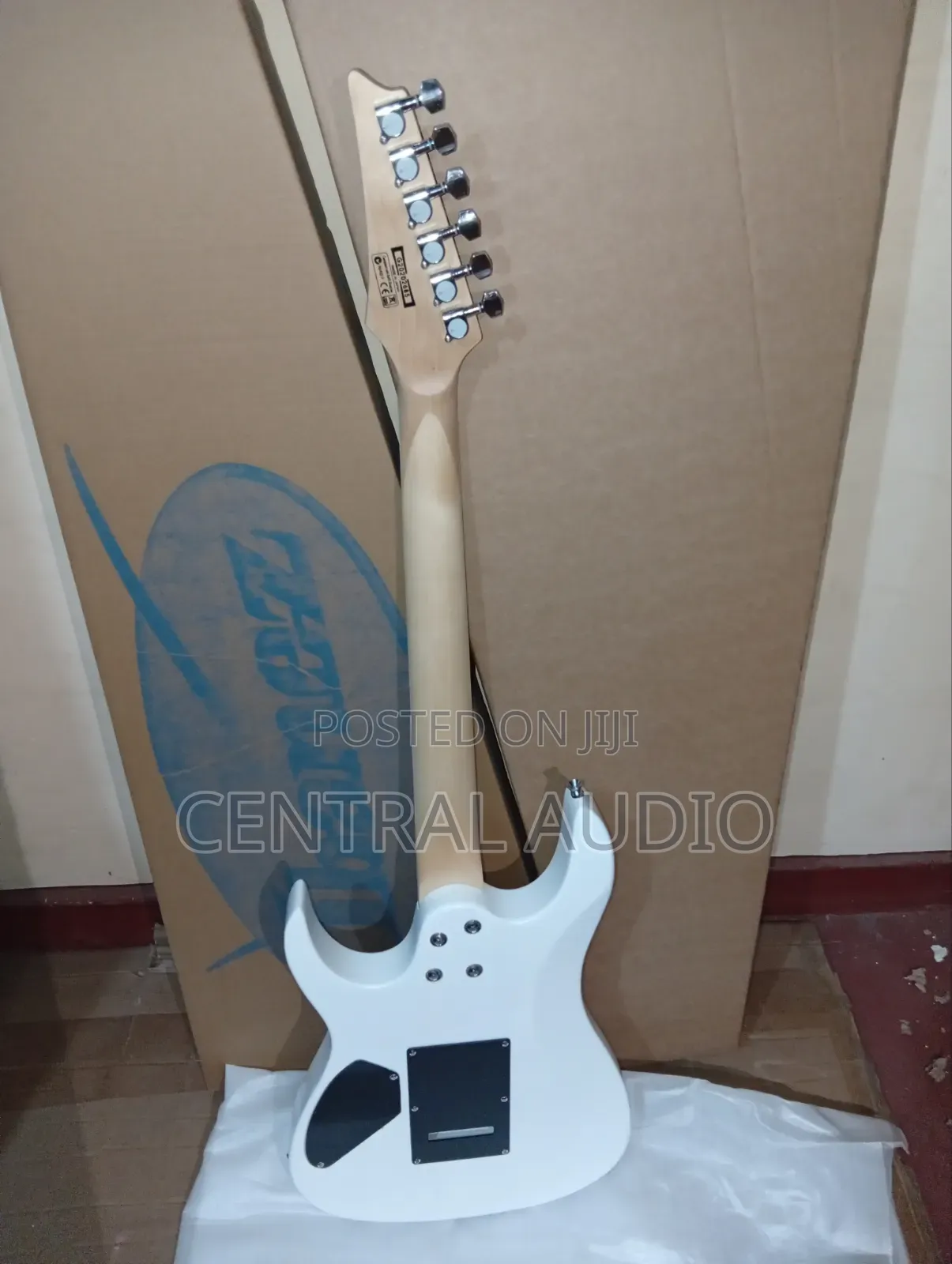 White Ibanez Solo Guitar