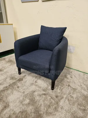 Navy Blue Tub Accent Armchair