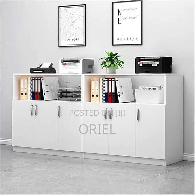 Office Credenza : 6-Door Home Office File Cabinet Storage Credenza