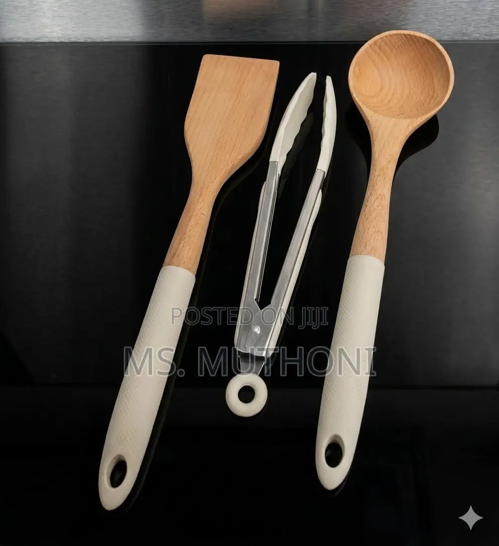 Gaixvny 3-Piece Wooden Kitchen Utensil Set