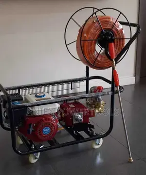 AC840PS Aico Japan Trolley Sprayer Petrol 8hp Engine *With HOSE REEL