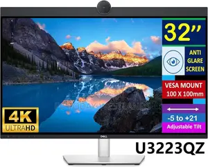 Dell UltraSharp U3223QZ 32" 4K UHD IPS Video Conferencing Monitor