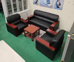 Executive Leather 5-Seater Sofa Suite