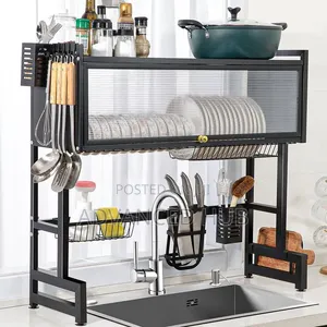 Single Over the Sink Dishrack With Cover