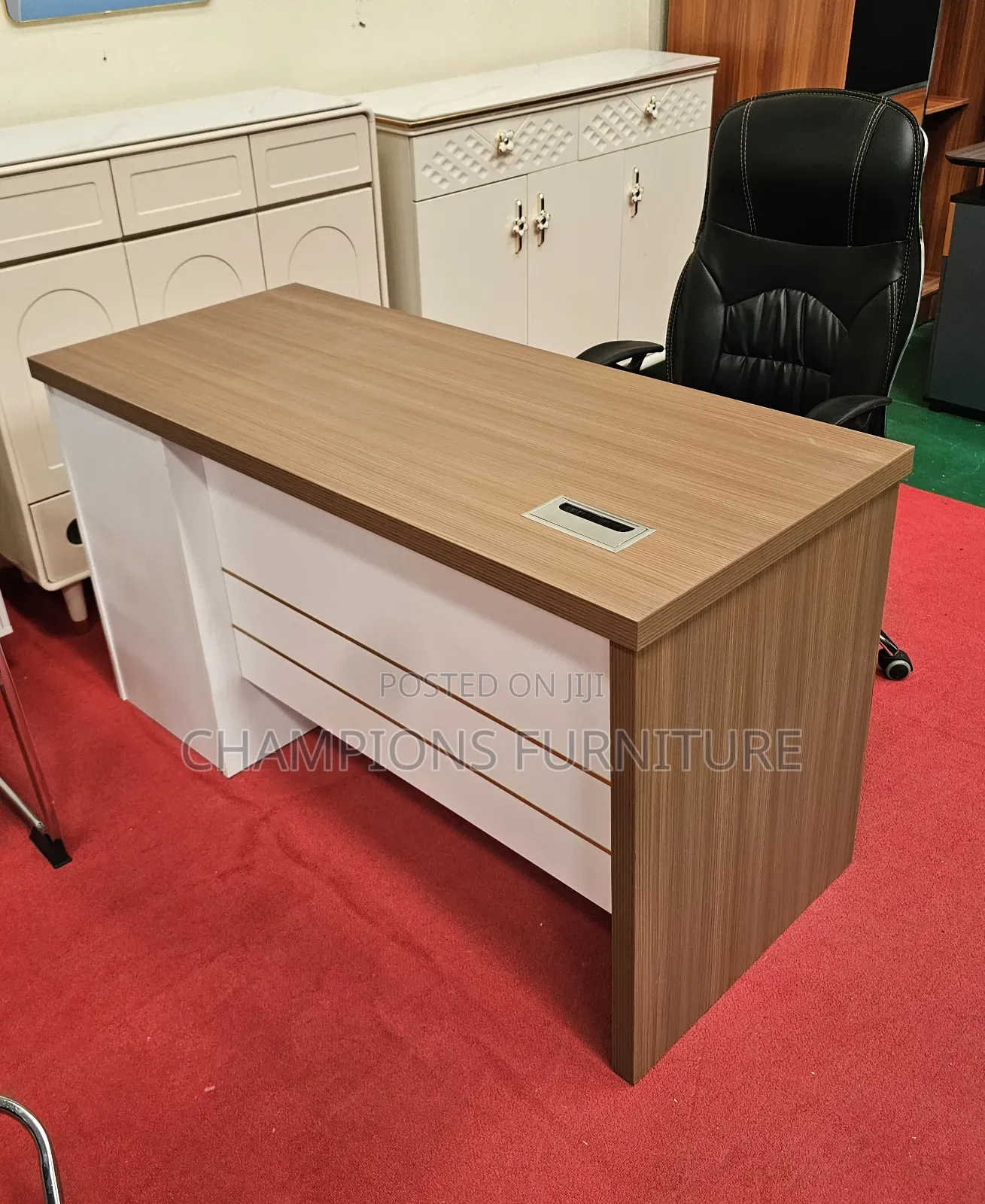 1.4M Minimalist Contrast Office Desk