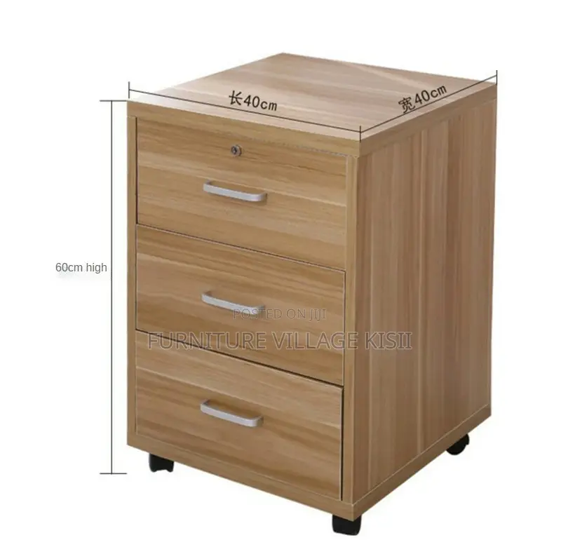 Office Cabinet; 3-Drawer Pedestral Storage Cabinet.