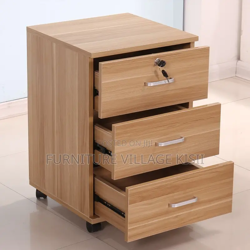 Office Cabinet; 3-Drawer Pedestral Storage Cabinet.