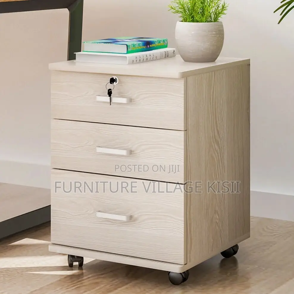 Office Cabinet; 3-Drawer Pedestral Storage Cabinet.
