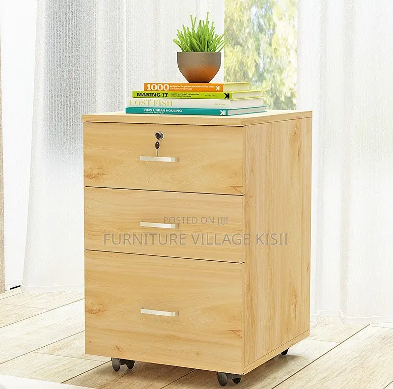 Office Cabinet; 3-Drawer Pedestral Storage Cabinet.