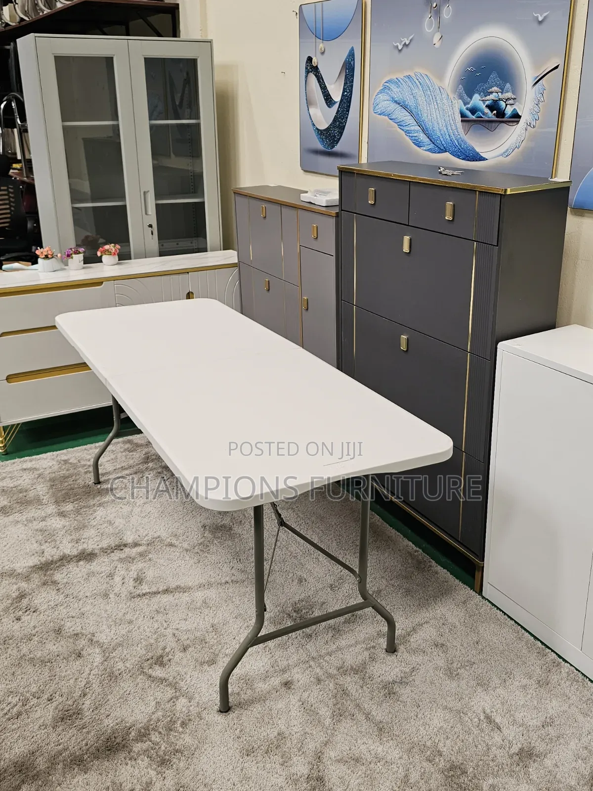 Instant Fold in Half White Table