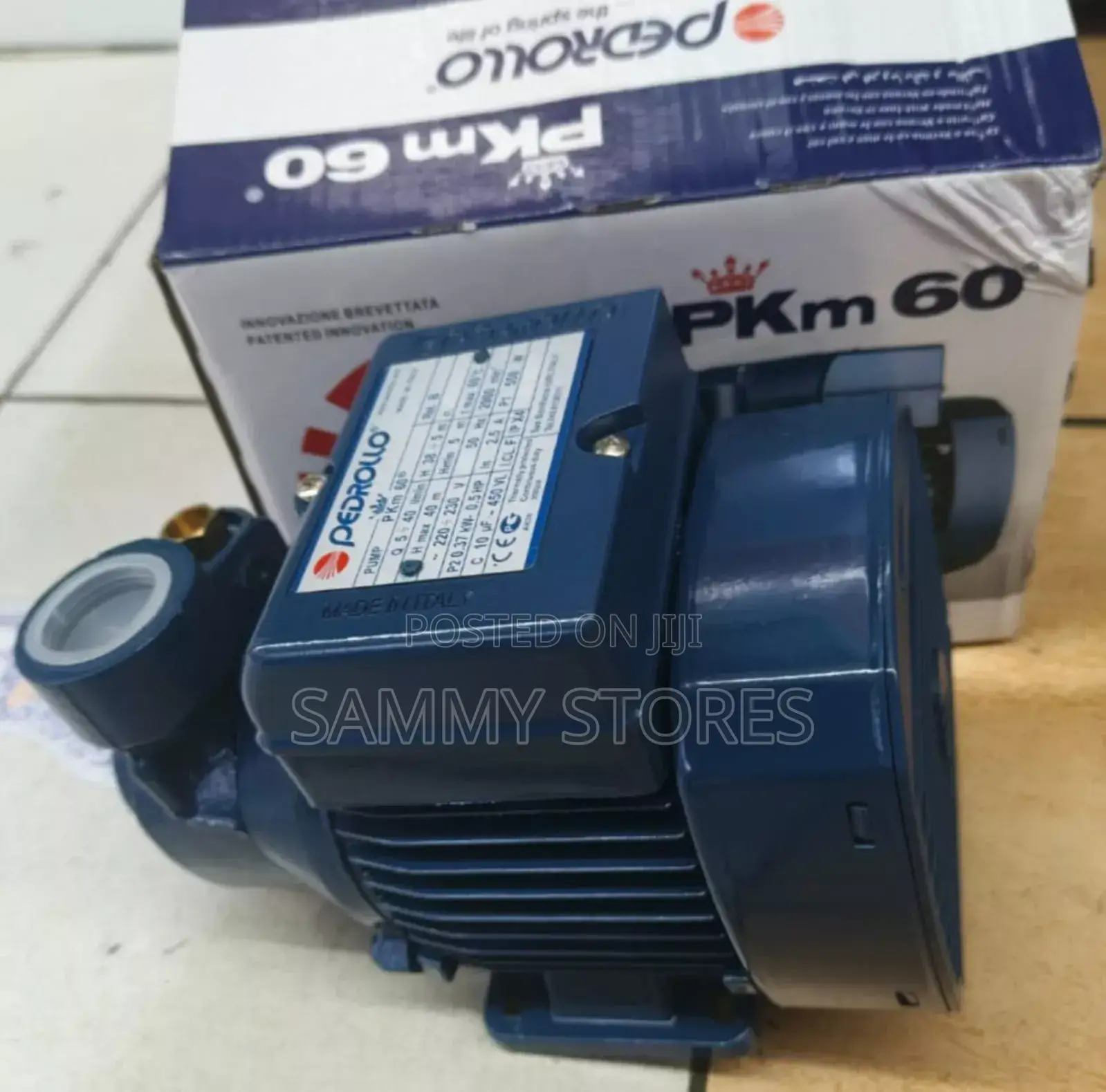 Pedrollo 0.5HP High-Pressure Water Pump – 40M Head
