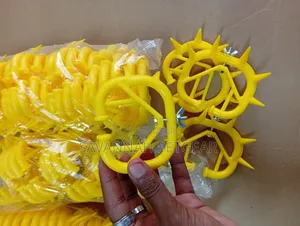 10 Pieces Yellow Plastic Calf Weaning Nose Ring Suckling Preventer