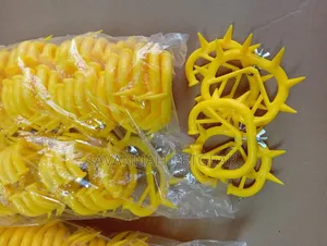 10 Pieces Yellow Plastic Calf Weaning Nose Ring Suckling Preventer