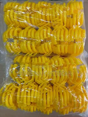 10 Pieces Yellow Plastic Calf Weaning Nose Ring Suckling Preventer