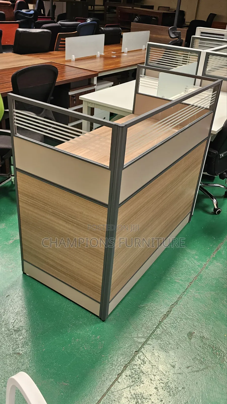 Brown Citadel Single Office Workstation