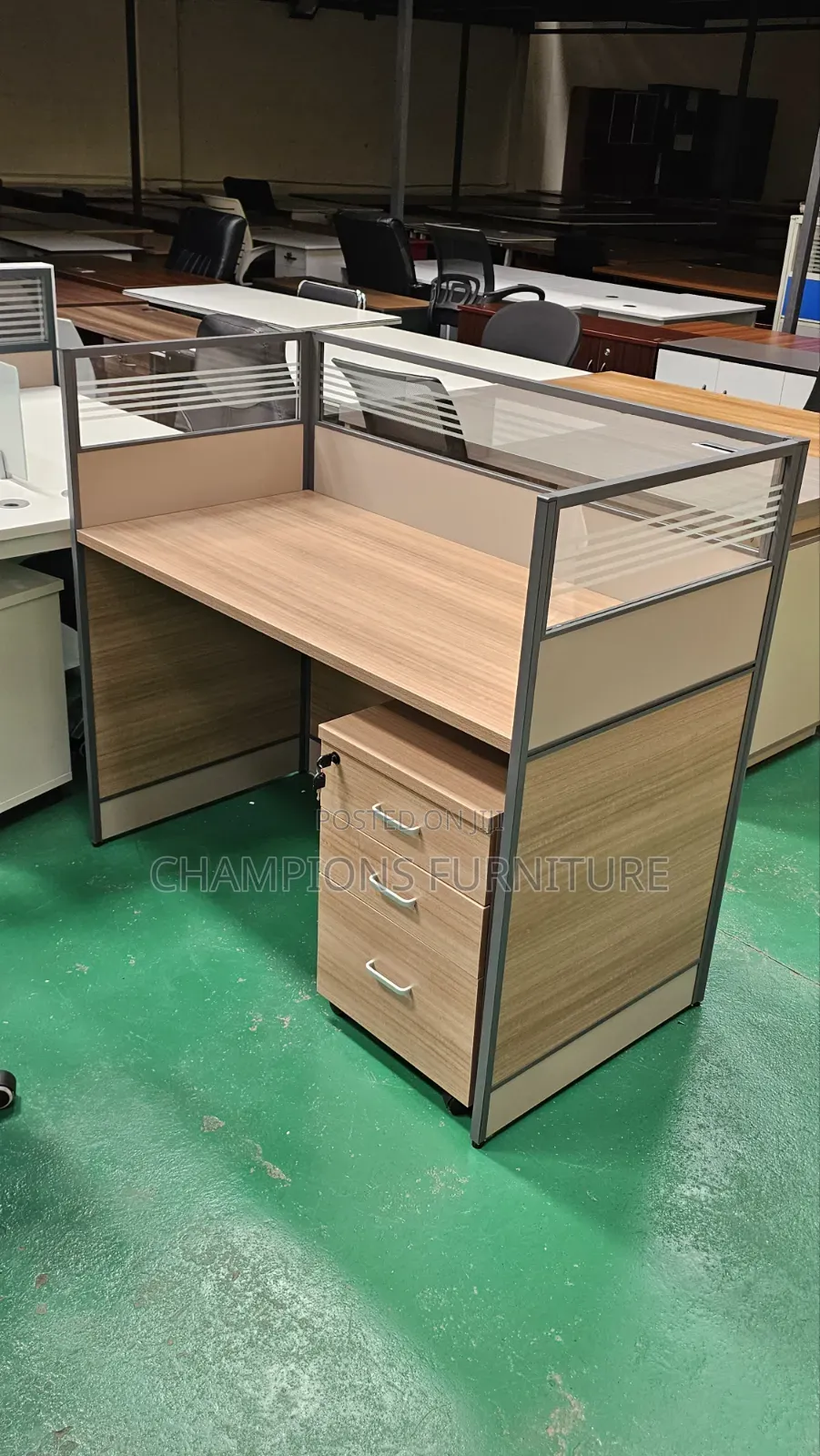 Brown Citadel Single Office Workstation