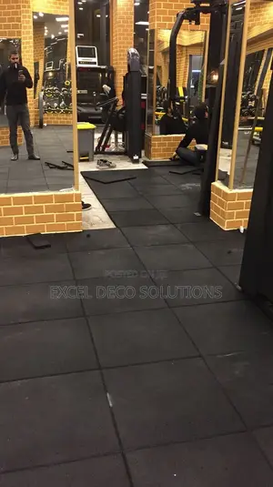 Rubber Gym Flooring 14mm | 91×91cm Heavy Duty Tiles