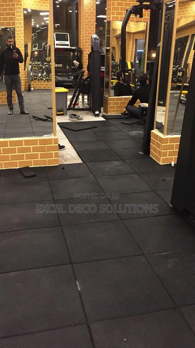 Rubber Gym Flooring 14mm | 91×91cm Heavy Duty Tiles