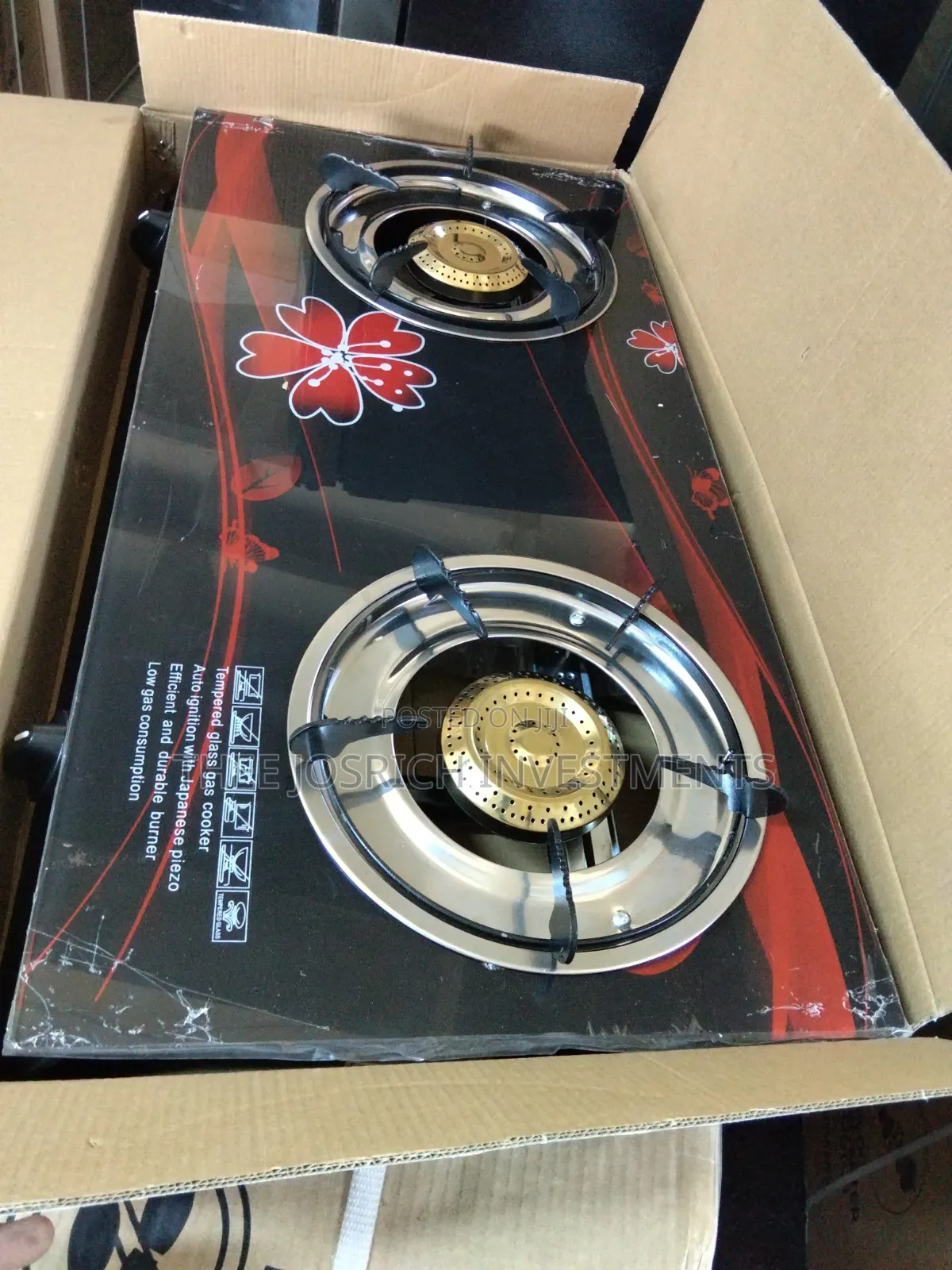 Electromate 2 Burner Table Cooker With Glass Top