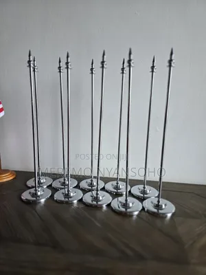 Executive Silver and Golden Flag Poles