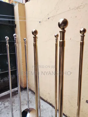 Executive Silver and Golden Flag Poles