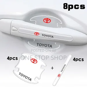 Clear Toyota Antiscratch Protective Door Handle Cup Stickers 8pc