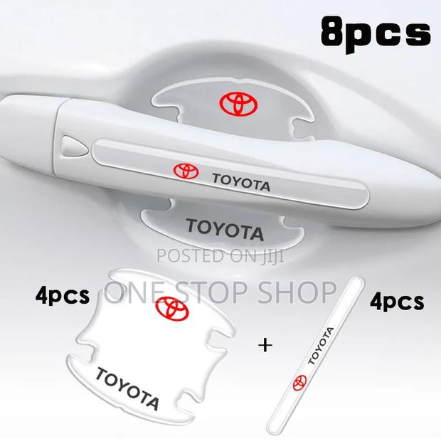 Clear Toyota Antiscratch Protective Door Handle Cup Stickers 8pc