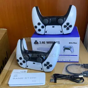 4K 64G HDMI TV Video Game Stick M15 Gaming Console Gamepad 2 Wireless