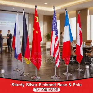 Executive Display Flags With Flag Poles