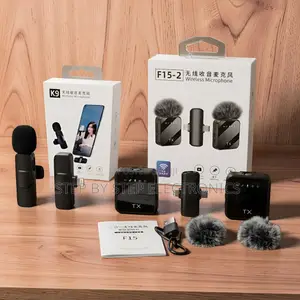 K9,f15-2 Wireless Microphone 2TX Receiver for Android Video Set