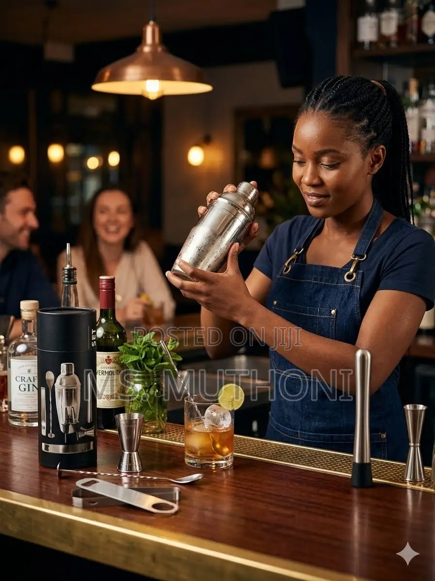🍹 8-Piece Stainless Steel Cocktail Shaker Set