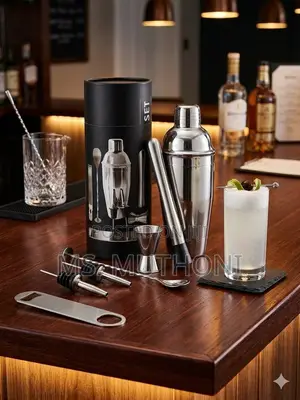 🍹 8-Piece Stainless Steel Cocktail Shaker Set