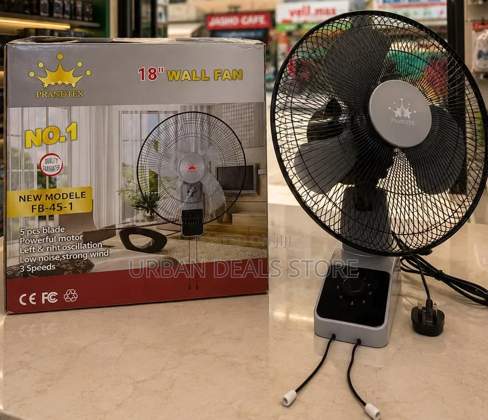 18-Inch Wall Fan With Remote