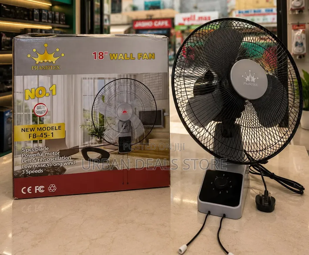 18-Inch Wall Fan With Remote