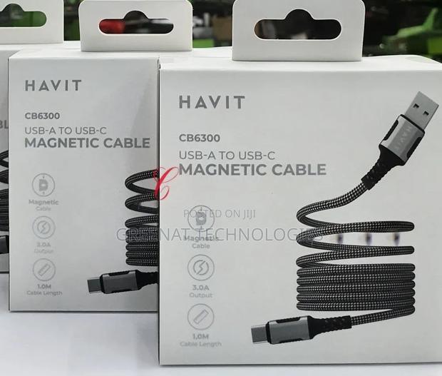 Havit CB6300 USB-A to Type-C Magnetic Cable - 3.0A Fast Charging 1M