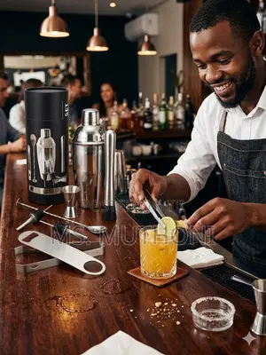 Professional 750ml Bartender Kit With Cylinder Case