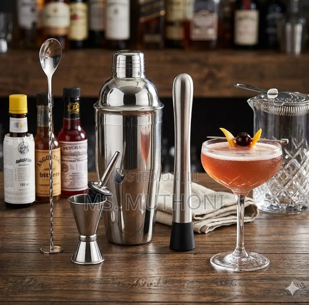Professional 750ml Bartender Kit With Cylinder Case