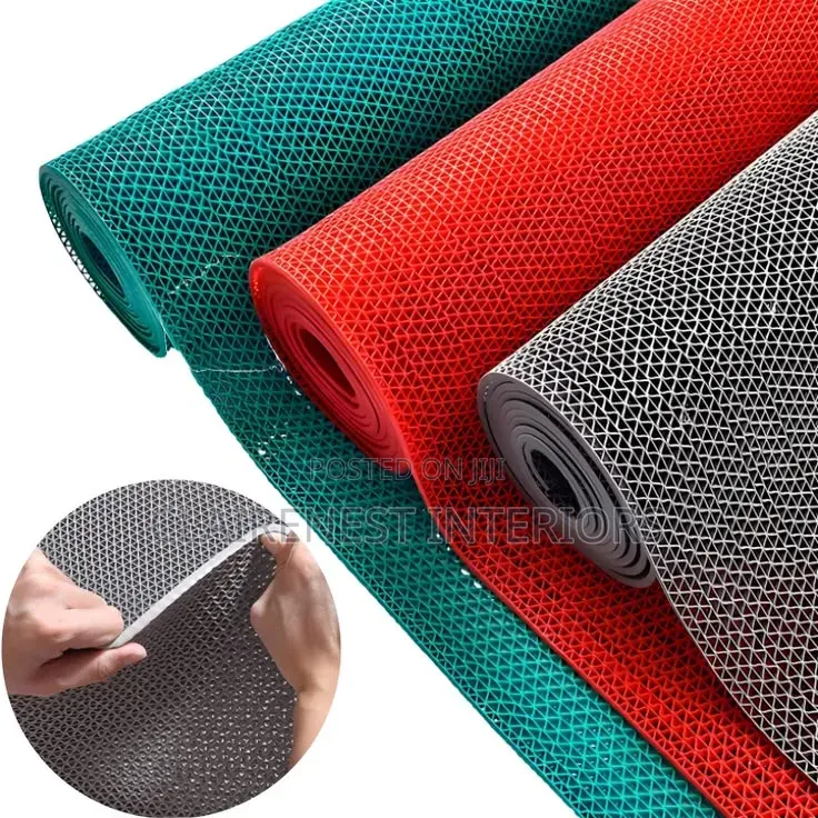 Perforated PVC Mats Keep Walkways Cleaner.