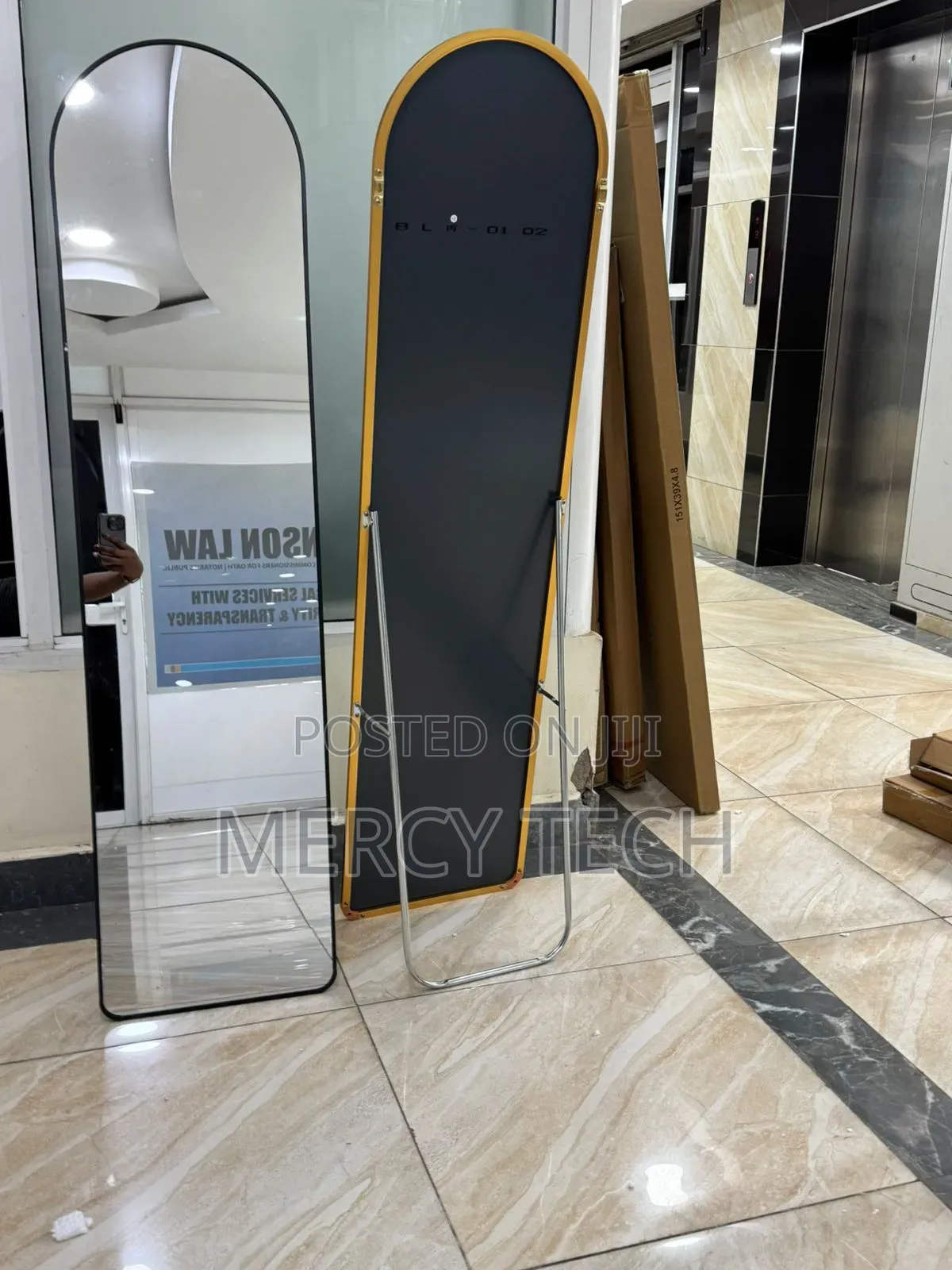 RECTANGULAR Linglong Gold Aluminum Dressing Mirror 150_40_7cm