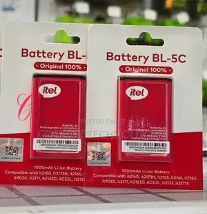 Itel BL-5C Battery Original 1000mAh Li-Ion Battery