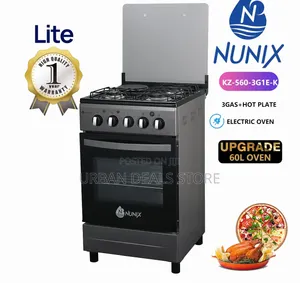 Nunix 3+1 Standing Cooker With Electric Oven