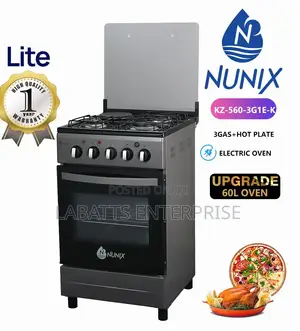 Nunix 3+1 Standing Cooker With Electric Oven