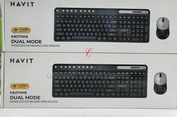 Havit KB271WB Dual Mode Wireless Keyboard and Mouse Combo Full Size