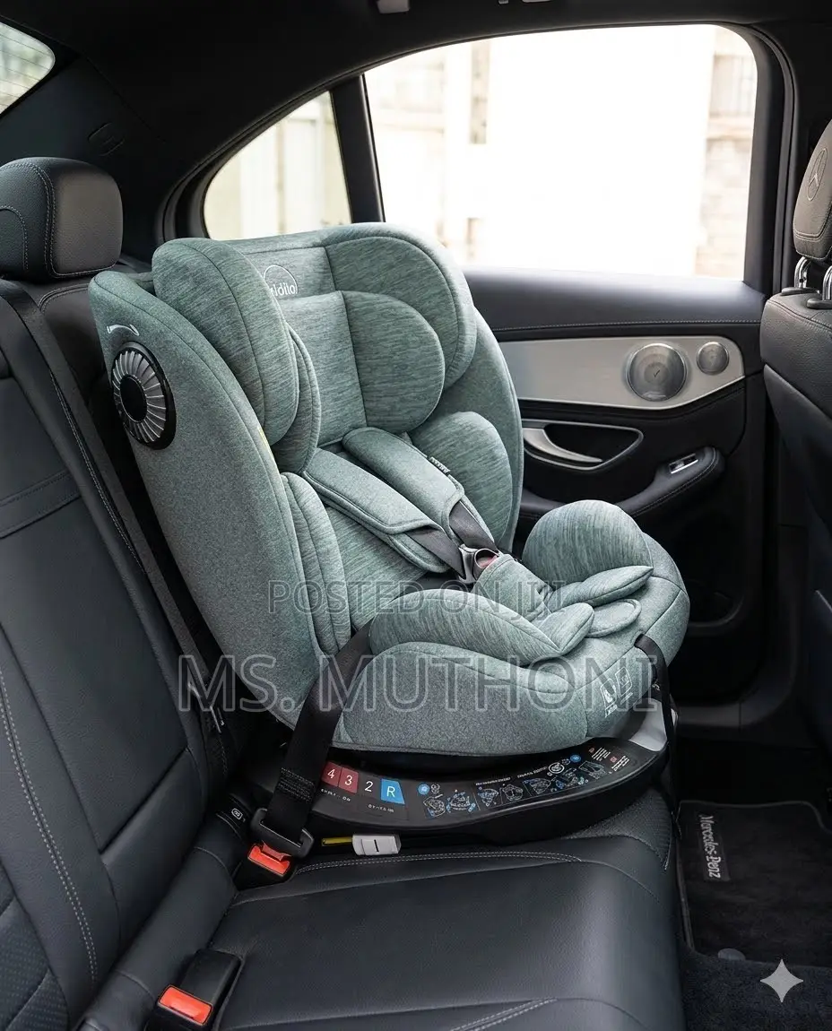 Sage Green 360 Degree Swivel Isofix Car Seat
