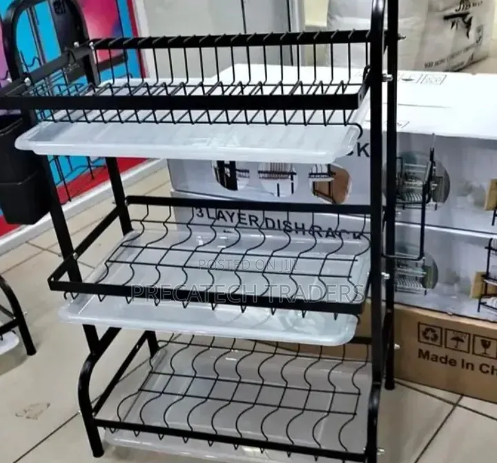 3-Tier Kitchen Storage Rack With Shelves