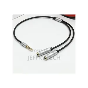 3.5mm TRRS Male to Dual 3.5mm Female Audio Splitter Cable