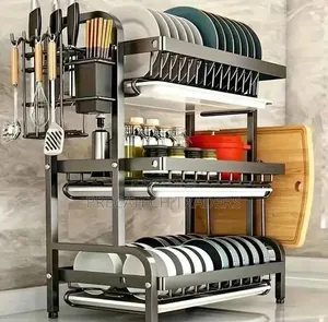Heavy Duty 3-Layer Kitchen Organizer Rack