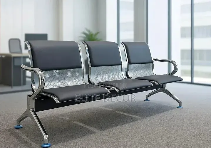 3-Way Link Chair Padded Waiting Bench – 3 Seater
Description